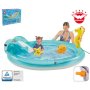 Детски басейн с пързалка Happy People Pool Ocean, снимка 1 - Надуваеми играчки - 40526032