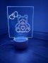 Нова 3D лампа Мече със сърце + дистанционно (16 цвята), снимка 6