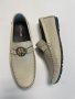 Мъжки обувки от естествена кожа - Бежови - 44