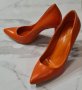 Оранжеви обувки на ток, снимка 3