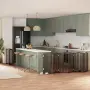 vidaXL Сгъваема преграда за куче с врата 9 панела кафява 450 см топола, снимка 2