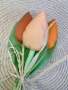 Лалета от плат / Текстилни цветя, снимка 11