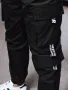 Мъжки черен карго панталон, снимка 5