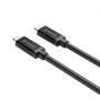 Кабел USB3.1 Type C Gen2 Мъжко - Мъжко 1m 5A Orico XC-G2-10-BK Cable USB Type C M/M, снимка 2