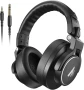 Професионални студийни слушалки MAONO, 50 мм драйвери, кабели 6.35 и 3.5 мм, MH700 черни, снимка 1