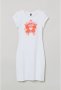 Нова бяла рокля H&M, снимка 1 - Рокли - 39562952