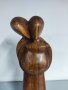 Дървена фигура семейство дърворезба Индонезия манго , снимка 3