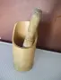 Хаванче от бамбук с дървено чукало, снимка 1