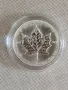 1 тройунция Сребърна Монета Maple Leaf BU 1988 г., снимка 4