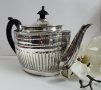 Посребрен чайник във Викториански стил Queen Anne., снимка 4