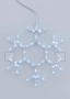 ТОП.новогодишни лампи, снежинка, бяла 40см x 34см 3 м. LED 171473MC ., снимка 2