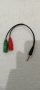 Стерео аудио кабел 3.5mm мъжки – 2x 3.5mm женски | 0.2 м

, снимка 1