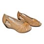 Дамски летни обувки с лека платформа кафяво , снимка 1 - Дамски ежедневни обувки - 44222903