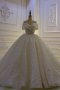 Сватбена рокля с брукат, снимка 1 - Рокли - 42068750