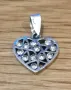 Сребърни бижута висулка сърце пръстен талисман Пандора синджирче колие, снимка 2