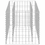 vidaXL Габион повдигната леха, поцинкована стомана, 90x50x50 cм, снимка 6