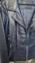 Дамско кожено яке тъмносиньо, снимка 7