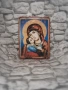икона на Богородица с Младенеца от Рилски манастир 25/18 см, репродукция, художествен декупаж, снимка 5