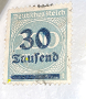 Пощенска марка, Германия ,1923 г-куриоз.