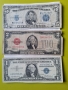 USA 🇺🇸 СЕТ ОТ 3 БАНКНОТИ $ 5 1934# $2 1928 и $1 1957, снимка 1