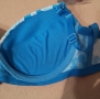 Нов сутиен 34/75B син на цветя push up, снимка 4