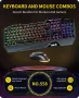 Геймърска клавиатура и мишка RGB Magic Eagle от Havit, снимка 2