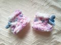 Ръчно плетени бебешки ботуши/обувки, снимка 2