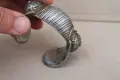 Сребърна гривна рогатка, снимка 5