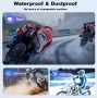 Нов Fodsports FX6 Bluetooth интерком за мотоциклет до 6 мотоциклетисти, 1000 м комуникационна ..., снимка 7