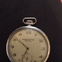 Оригинален джобен часовник - CHRONOMETRE  ROMEO SWISS със златни цифри ! ! !, снимка 1 - Джобни - 36013404