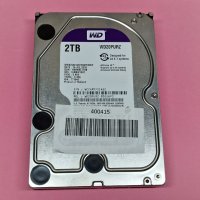 2TB 2000GB хард диск за видеонаблюдение DVR или PC тествани WD WD20PURZ, снимка 1 - Твърди дискове - 40344489