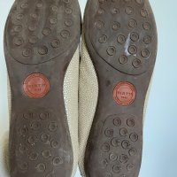 Обувки, лоуфери, мокасини, бежово, естествена кожа, WIATH, снимка 2 - Дамски ежедневни обувки - 42401850