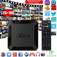 ТВ бокс- Мултимедия плеър X96Q Allwinner H313, Smart TV BOX, Android 10, 4K, WiFi , снимка 1 - Плейъри, домашно кино, прожектори - 41591509