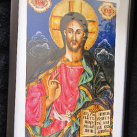 Продавам 2 икони - Исус Христос и Разпятие Христово, снимка 1 - Икони - 44605691