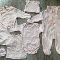 Комплект за новородено от 7 части в нежно розово, цена 20лв, снимка 2 - Комплекти за бебе - 42693487