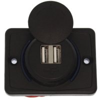 ДВОЕН USB ПОРТ 12-24V - W05237, снимка 1 - Аксесоари и консумативи - 42515018