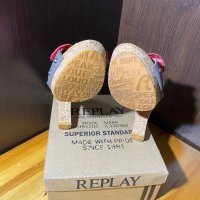 Replay оригинални дамски обувки от корк с кутия, снимка 6 - Дамски обувки на ток - 39438832