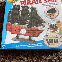 Нов детски комплект пиратски кораб за сглобяване рисуване деца 8+ играчка, снимка 5 - Други - 40327404