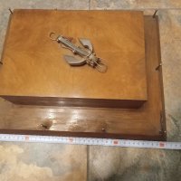 Кутия от бюро на виш военноморски офицер, снимка 3 - Антикварни и старинни предмети - 38847547