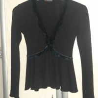 Дамска секси блуза с голямо деколте, снимка 1 - Блузи с дълъг ръкав и пуловери - 40690392