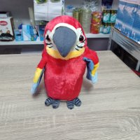 Плюшена играчка говорещ папагал, снимка 4 - Музикални играчки - 38929854