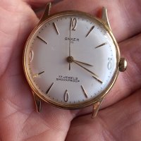 позлатен механичен часовник Anker 01  17 jewels , снимка 12 - Мъжки - 44145199