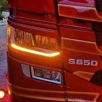 К-т Модули с LED бяла/жълта светлина и светкавица за Scania R S 2017+, снимка 1 - Аксесоари и консумативи - 41893937