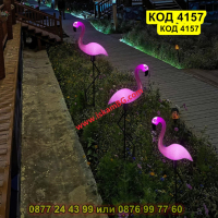 Градинска соларна лампа фламинго - КОД 4157, снимка 11 - Соларни лампи - 44681801