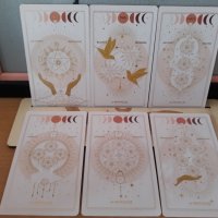 Прекрасни таро карти със златни елементи 7х12см - Destiny Tarot Deck, снимка 7 - Други - 42020216