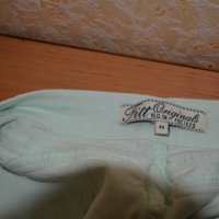 Млечно/бледо зелен пролето-есеннен панталон, снимка 3 - Панталони - 42103541