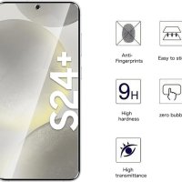 WFTE 2 броя протектор за екран за Samsung Galaxy S24 Plus 5G, снимка 3 - Фолия, протектори - 44185912