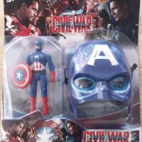 Комплект маска с фигурка Капитан Америка , снимка 1 - Фигурки - 33882490