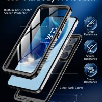 Водоустойчив калъф Oterkin за Samsung Galaxy S24,с вграден протектор на екрана , снимка 7 - Калъфи, кейсове - 44199990
