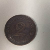 Монета 2 Reichspfennig 1939, снимка 1 - Нумизматика и бонистика - 38864064